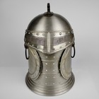 Vintage Knight Helmet Ice Bucket Medieval Armor Barware Metal Hong Kong 1970s