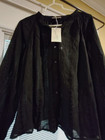 Nwt Universal Threads Boho Top M Puff Long Sleeve Button Up Cotton Blend Shirt