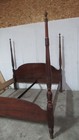 Bassett King Size Poster Bed Carved Cherry Designer