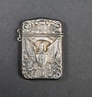 Early 1900 s Sterling 92  Silver Stamp postage Pocket Holder Protector Antique