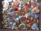 Set 50 Pcs Of Lot Collection Russian Soviet Badge Pin Ussr Russia 