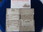 Reproduction War Of 1812 Era Paper Money Set A New 