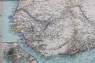 Stielers Hand Atlas  World Map Plate Page No 68 West Africa 1888 Vintage
