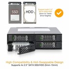 Icy Dock Mb994sp-4sb Metal 4-bay 2 5  Sata Hdd ssd Backplane Cage For 5 25  Bay