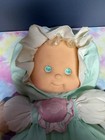 Vintage 1990fisher Price Puffalump Kid Sherri Green Baby Doll Plush Rubber Face