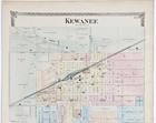 1875 Kewanee - Illinois Plat Map - Henry County  16x13   Original