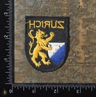 Vintage Z  rich Coat Of Arms Crest Switzerland Travel Souvenir Sew-on Patch Cloth
