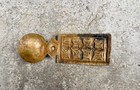 Gold Dust Spoon  4 25  Long  Antique Handmade African Gold Weight  ghana 