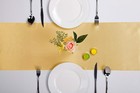 Satin Table Runner 5 Pack Light Gold 12x108 Inch Wedding Party Banquet Decor