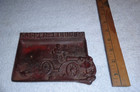 Vintage Antique Original 6  Metal Automobile Man   Woman Sign Kasper Foundry Wow