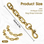 Dimeho Purse Strap Extender  2pcs Bag Extender Chain Women Purse Strap Extend   