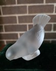 Lalique Frosted Crystal Sparrow Figurine