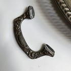 Kirk s  Silver Guild A-1 Footed Serving Tray Vintage Broken Handle