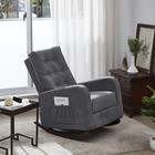 Rocking Chair Single Sofa Upholstered Nursery Rocker Chair For Living Room