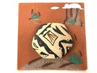 Navajo Pottery Sand Painting On Board Native American Folk Art Signed L Yonnie