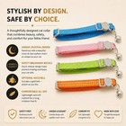 Reflective Adjustable Breakaway Cat Collars 4 Pack With Bell Lightweight Kitten