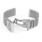 20 22 24mm H-link Shark Stainless Steel Mesh Watch Band Heavy Watch Strap