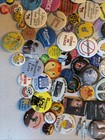Large Lot Of Vintage Button Pins Pinbacks Collar Tab Social Funny Political 150 