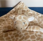 Carter s Giraffe Baby Lovey Security Blanket Plush Pacifier Holder Tan White