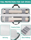 Pool Cue Case  Pool Stick Case 4x5 With Multiple Pockets Holds 4 Butts 5 Shafts