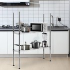 Chrome Wire Shelving Posts Commercial Heavy Duty Poles Wire Shelf Parts With    