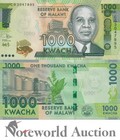 Malawi 1000 Kwacha 2020 P 67 Lot 5 Pcs 1 20 Bundle  Unc