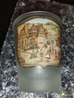 Frosted 1 5 Oz shot Glass 2 5  Tall german Village dancing Party oktoberfest  10