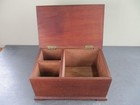 Vintage Solid Mahogany Wood Box
