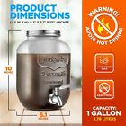 Nutrichef Cold Brew Coffee Maker Mess-free Wide-mouth 10in X 6 1in 4 25lbs