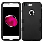 For Iphone 7    8  Plus - Black Hybrid Rugged Armor Hard soft Rubber Case Cover