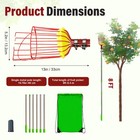 Fruit Picker Pole With Basket Telescoping Fruit Picker Tool With Long Handle