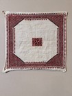 1850 Early Antique Palestinian Embroidery Small Tapestry Textile