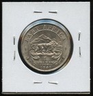 1941 East Africa 1 Shilling Silver Coin