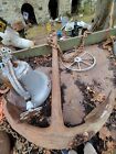Large 9 Foot Tall Antique Ship Anchor With Chain