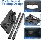 Heavy Duty Double Tube Baseball And Softball Portable Travel Batting Tee  Adj