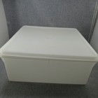 Tupperware Vintage 166 Sheer 12  Square Keeper Container With Seal 223 Jumbo