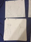 Naruto Anime Gengadouga  Neji   Tenten   Full Sketch Layout  Official 