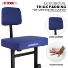 5 Core Piano Bench 3  Padded Cushion Stool W Backrest Heavy Duty Musician Chair