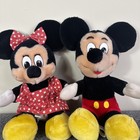 Vtg 1980s Minnie   Mickey Mouse Plush Set Disneyland Walt Disney Productions 12   