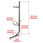 Bicycle Storage Gravity Stand Rack W adjustable Arm Holder Tool Tray New 2 Bikes