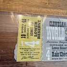 1948 World Series Game 4 Rain Check Ticket Stub Cleveland Indians Lower Reserve