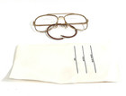 Vintage Zimco Eyeglasses Frames Hawk 502 Gold Filled Pilot Cable Arms 49-14-145
