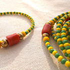 Ilde Ide Ifa Orunmila Beaded Bracelet De Orula Gala Natural Coral Brass Idefa