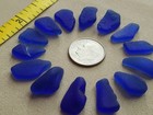 Genuine Beach Sea Glass Surf Tumbled Cobalt Blue Ocean Frosted Tiny Small V07