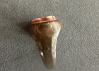 Vintage Santa Cracker Jack Prize Gumball Toys Charm Metal plastic  Ring Rare