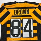 Autographed signed Antonio Brown Pittsburgh Bumble Bee Jersey Jsa Coa