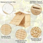 Owl House For Outdoors  Barred Owl Nesting Box For Outside 15 7  10 5  12 2 Inches