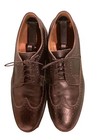 Leather Classics Black  Wingtips Oxford Men   s 11b Fine Condition Usa Vtg Rare Sz