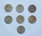 1962-d Washington Quarters Fine To Very Fine -7- Pcs Lot
