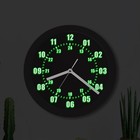 Military Time 12 24 Hours Display Wall Clock Watch Style With Led Backlight